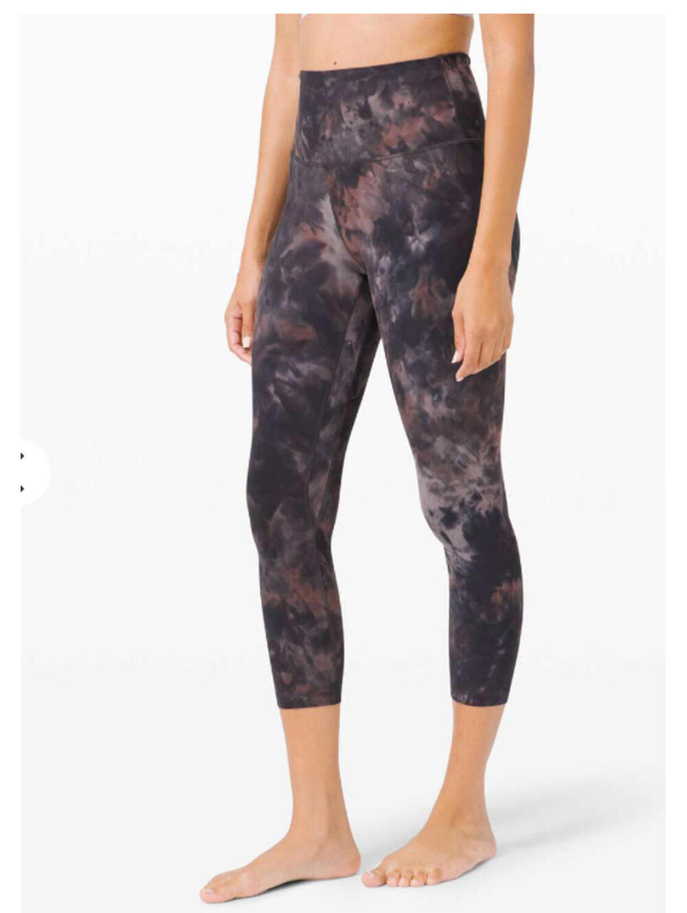 Lululemon Align HR Crop Diamond Dye Graphite Gray 10